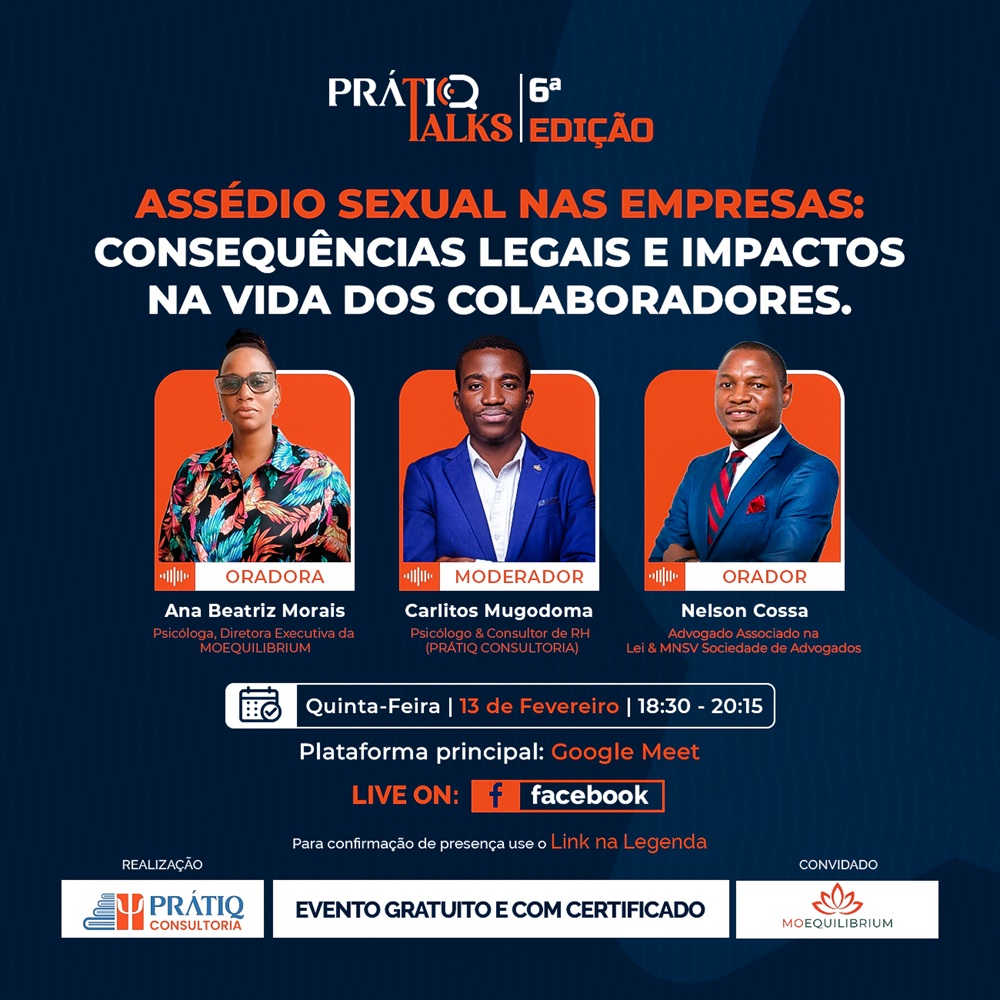 6ª Edição do PRÁTIQ TALKS: Assédio Sexual nas Empresas