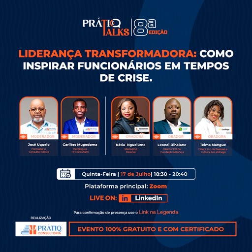 8ª Edição do PRÁTIQ TALKS: Liderança Transformadora